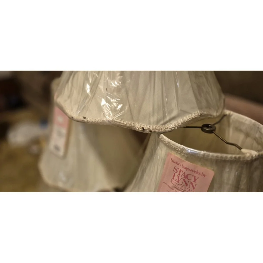 Lot of 6 Stacy Lynn Studios Fashion Lampshades – White‎ – New NOS